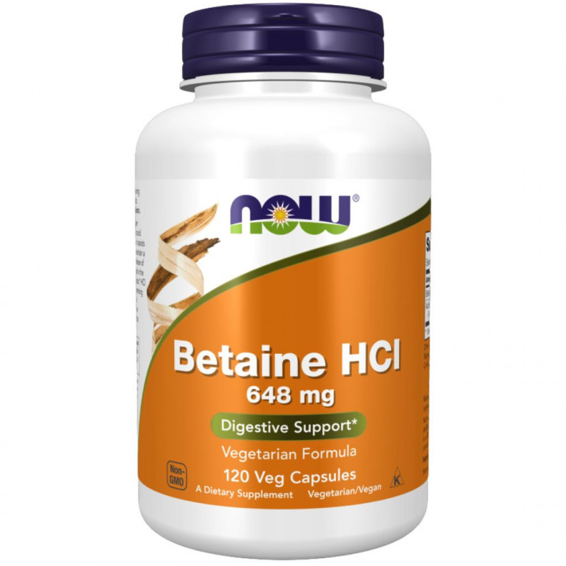 Betaine HCL 648mg + pepsin 120 kaps Betaine HCL 648mg + pepsin 120 kaps