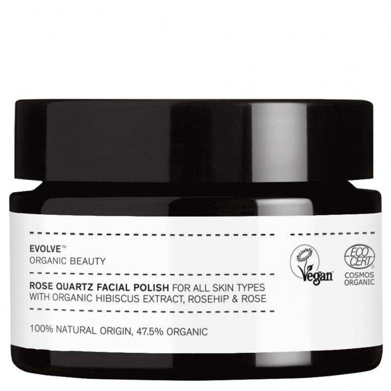 Rose Quartz Facial Polish 30ml, Evolve Organic Beauty