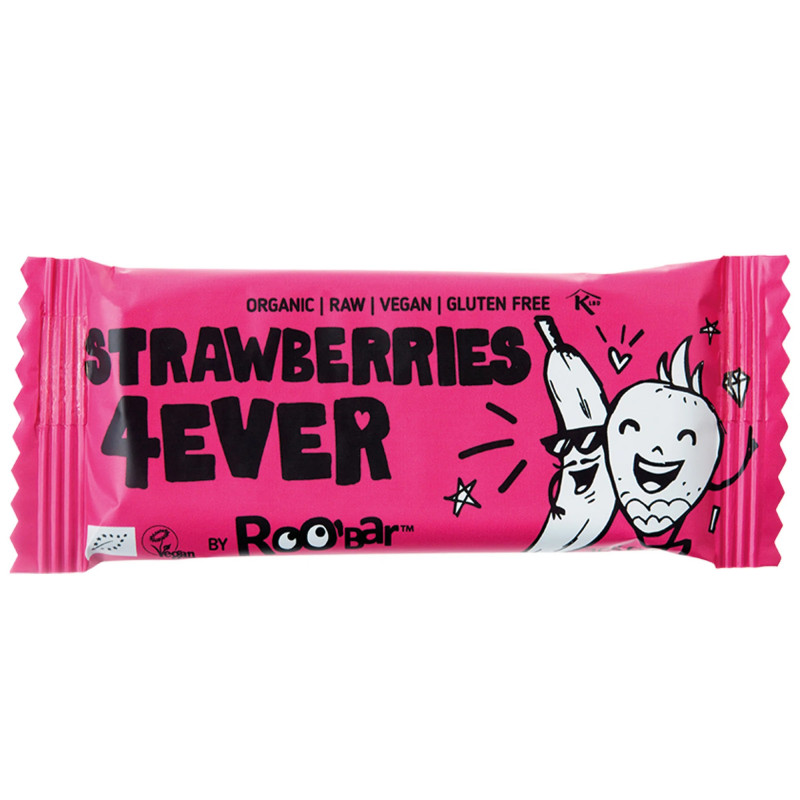 Snackbar, strawberries 4ever 30g, Roobar