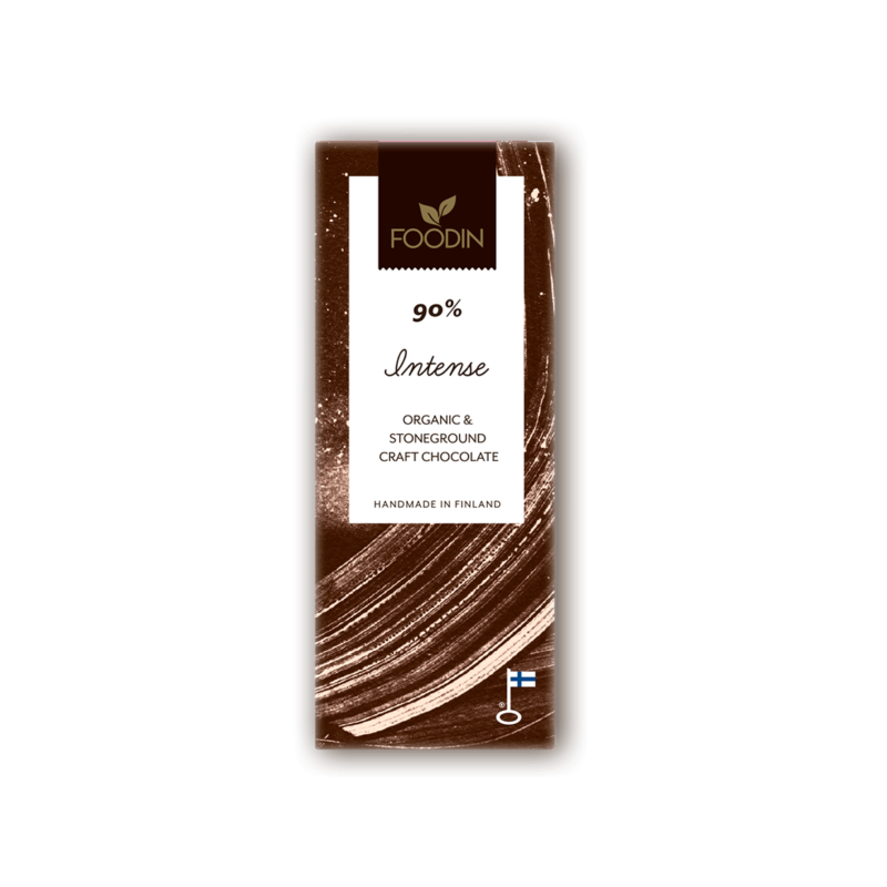 Raakasuklaa Intense 90%, 40 g, Luomu