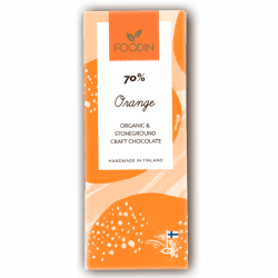 Rå choklad 70% orange, 40...