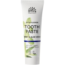 Minttu & Aloe Vera Hammastahna fluorilla 75ml, Urtekram