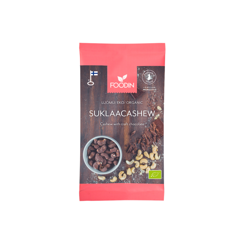 Raakasuklaacashew, Luomu, 60g