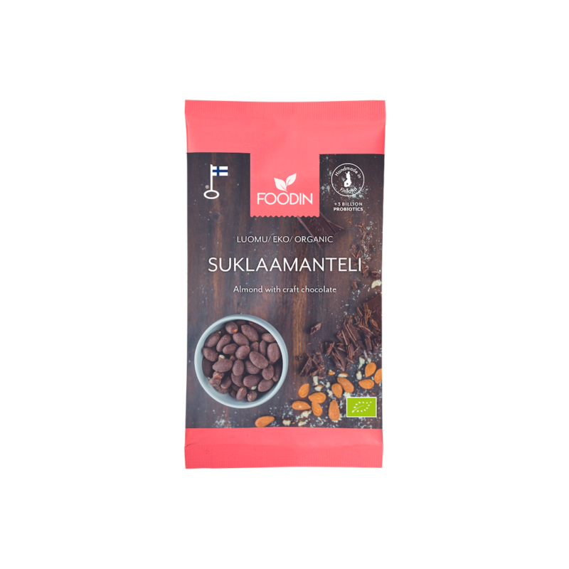 Raakasuklaamanteli, luomu, 60g