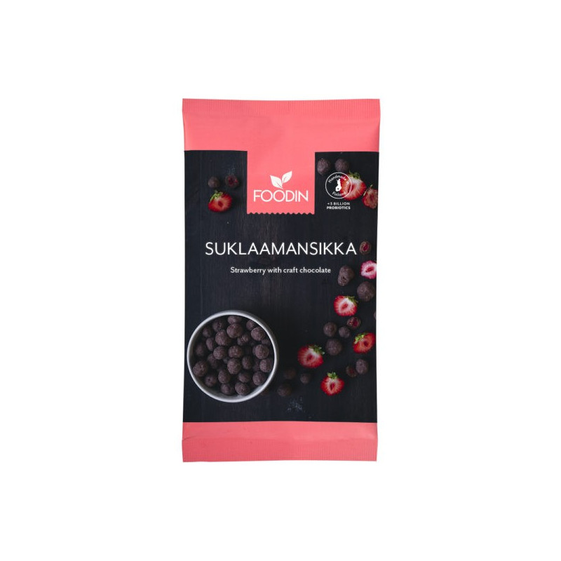 Raakasuklaamansikka, kotimainen 50g