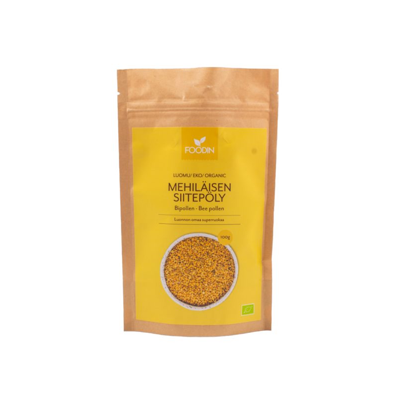 Mehiläisen siitepöly, Luomu, Raaka, 100g