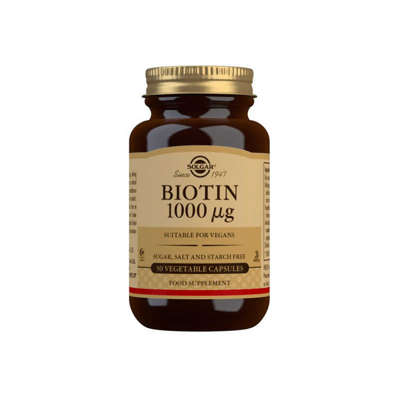Biotin 1000 ug, Solgar 50 kaps